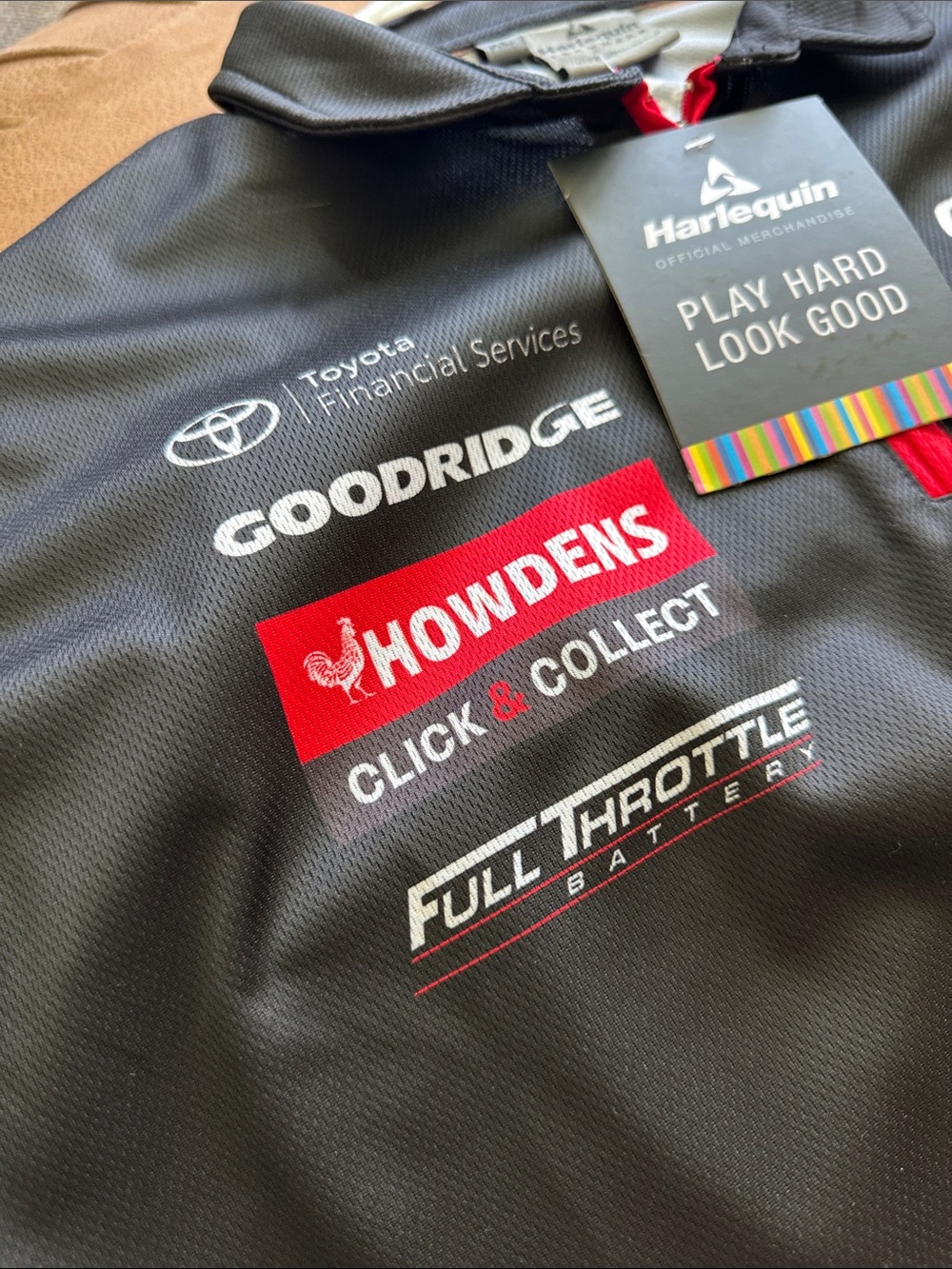 Toyota Racing Black Polo with Red Accents - Picture 5 of 8